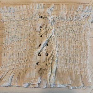 American eagle white crop tank